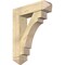 Ekena Millwork Merced Arts and Crafts Rough Sawn Bracket w/ Offset Brace, Douglas Fir, 8"W x 30"D x 38"H BKT0806X30X38MRC03RDF - alternate 1